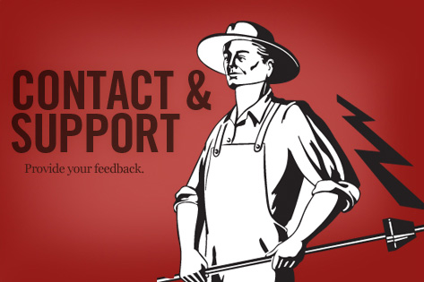 Contact & Support: Provide your feedback
