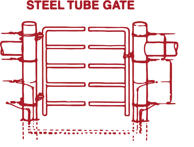 Steel tube gates