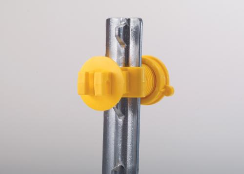 Yellow Fi-Shock ITY-FS Standard Snug-Fitting T-Post Insulator 
