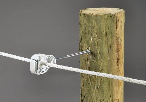 VinBee 60Pcs Black Electric Fence Insulator Screw-in Insulator Fence Ring Post Wood Post Insulator